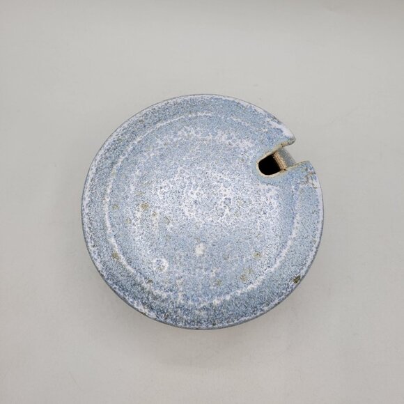 Blue Spruce Pottery Studio Condiment or Honey Pot With Lid and Glass Spoon - Picture 6 of 8